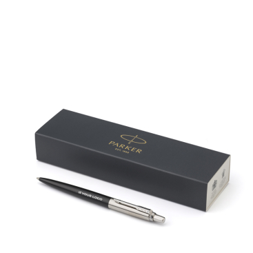 Parker Jotter Core Kugelschreiber aus Edelstahl mit blauer Tinte