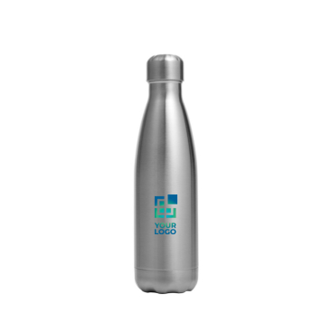 Edelstahlflasche mit Schraubverschluss in Silber 650ml