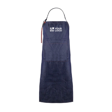 Schürze aus Denim-Baumwolle mit PU-Details, 190 g/m2