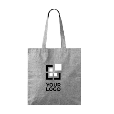 Große Baumwoll-Polyester-Tote-Bag mit meliertem Finish, 240 g/m²