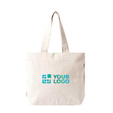 Tasche aus recycelter Baumwolle mit Reißverschluss 280 g/m²