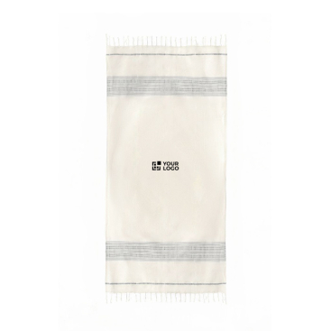 Strandtuch aus recycelter Baumwolle mit Fransen 380 g/m²