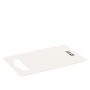 Naturfarbenes Schneidebrett mit Griff für einfachen Halt