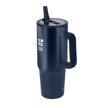 Edelstahl-Thermosflasche mit Tragegriff, 870 ml