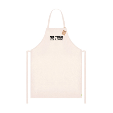 Schürze aus recycelter Baumwolle mit verstellbaren Bändern 180 g/m²