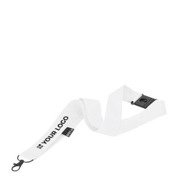 Klassisches Lanyard aus recyceltem Polyester mit Sicherheitsverschluss
