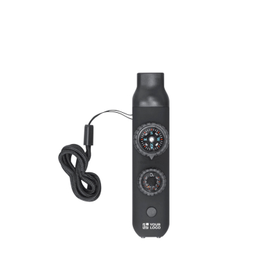 6-in-1-Überlebenspfeife mit LED-Taschenlampe und Band