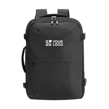 Rucksack aus Kunstleder mit Vakuumpumpe und erweiterbarem Fach