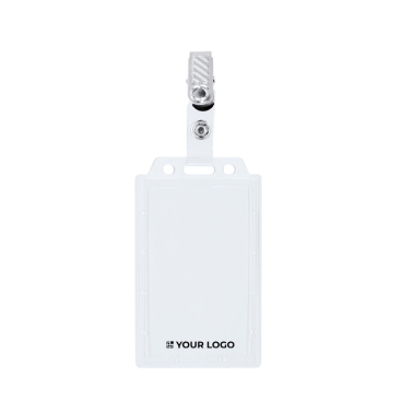 Starrer vertikaler Ausweishalter mit abnehmbarer Metallklemme