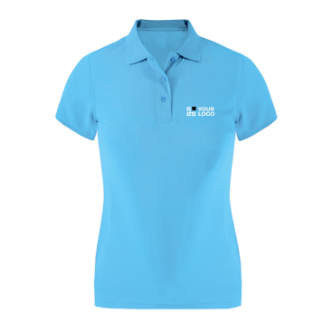 Tailliertes Damen Poloshirt aus Funktionsgewebe, kurzarm 180 g/m²