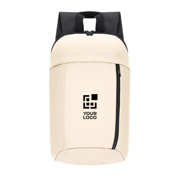 Unternehmensrucksack aus Kunstleder mit Reißverschluss