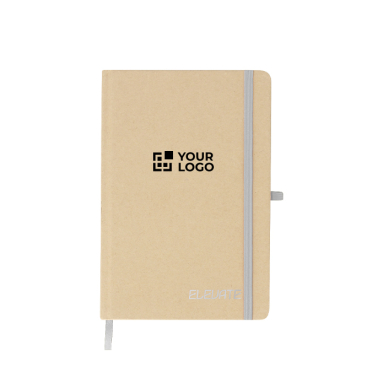 A5-Notizbuch mit festem Einband aus recyceltem Karton, linierte Seiten