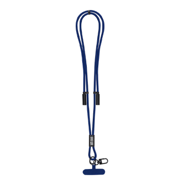 Handy-Lanyard aus RPET-Polyester mit integriertem Ladekabel