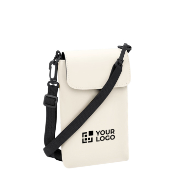 Umhängetasche aus Kunstleder mit Klettverschluss, verstellbar