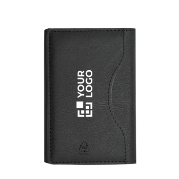 Kartenetui aus recyceltem Kunstleder mit Magnetverschluss