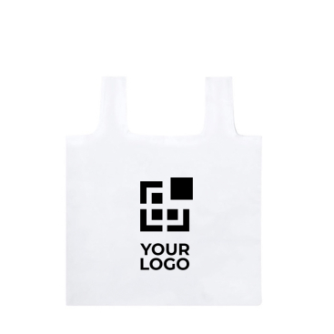 Faltbare Recyclingtaschen Ansicht mit Druckbereich