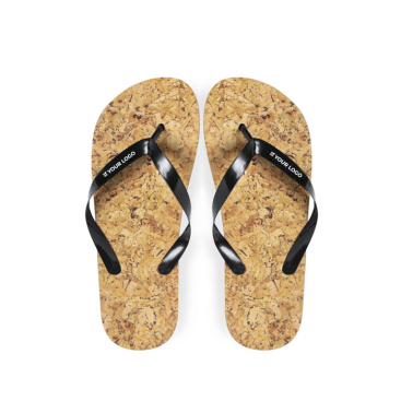 Flip-Flops mit EVA-Sohle mit Korkeffekt Cork Design 