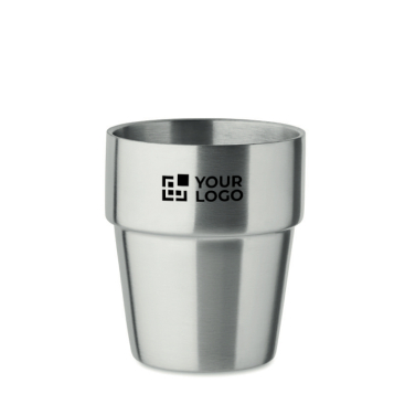 Stapelbarer Becher aus recyceltem Edelstahl, 250 ml