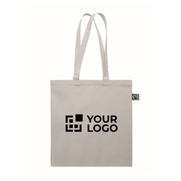 Fairtrade-Einkaufstasche aus Baumwolle mit Bodenfalte 180 g/m²