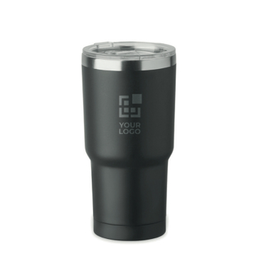 Edelstahlbecher mit Schiebedeckel 500 ml