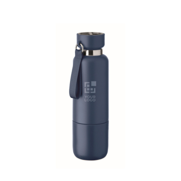 Isolierflasche mit Griff und Becher, 500 ml