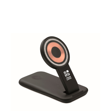 3-in-1-Ladestation mit Handyhalterung, geeignet für Apple® Geräte