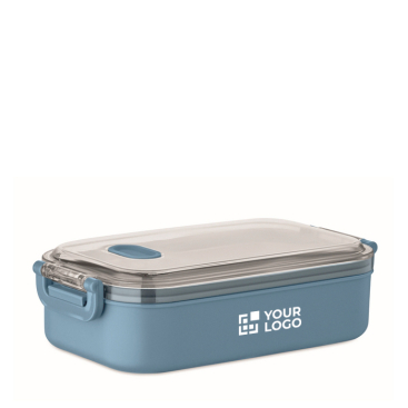 Lunchbox aus Kunststoff mit Innenbeschichtung aus recyceltem Edelstahl 750 ml