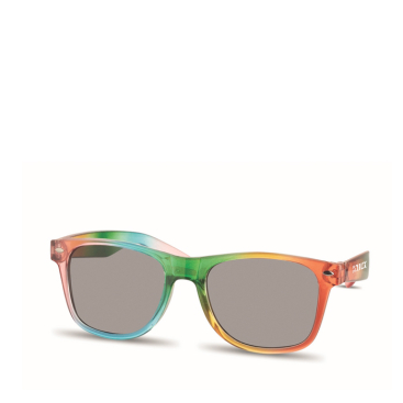 Mehrfarbige Regenbogen Sonnenbrille mit UV400-Schutz