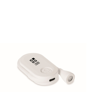 Wiederaufladbare LED-Leselampe aus Kunststoff mit Clip und 3 Modi