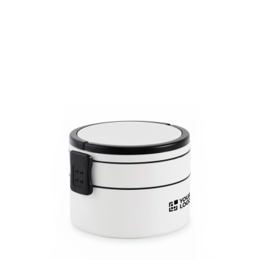 Runde Lunchbox mit zwei Etagen 250/700 ml und Griffen