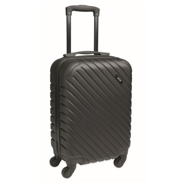 Hartschalen-Trolley aus Kunststoff mit Hauptfach und 4 Rollen