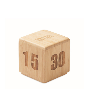 Bambus-Timeruhr mit digitalem Countdown