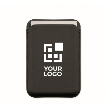 Magnetischer Kartenhalter aus PU-Kunstleder für 3 Karten