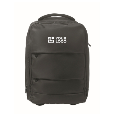 Trolley-Rucksack aus RPET-Polyester 290T mit 3 Taschen 15''