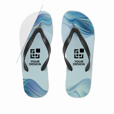 Personalisierte schwarze sublimierte Flip-Flops Beach Sublim 