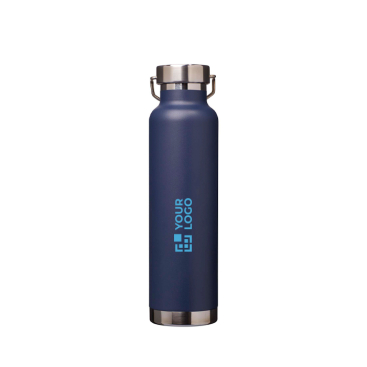 Doppelwandige recycelte Edelstahlflasche mit Schraubdeckel 650 ml