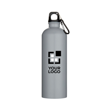 Matte recycelte Edelstahlflasche mit Karabiner 750 ml