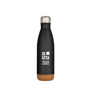 Doppelwandige Edelstahlflasche mit Korkboden 500 ml