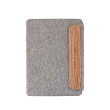 Nachhaltige Mappe mit Walnussholzverschluss A5, liniert