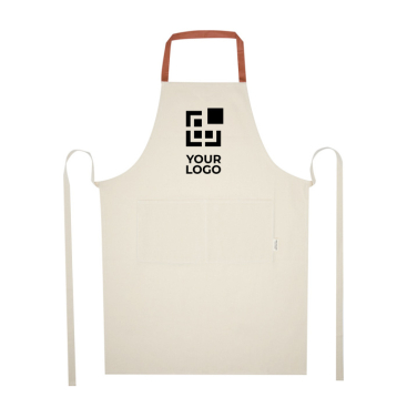 Schürze aus recycelter Baumwolle mit Nackenband, 200 g/m2