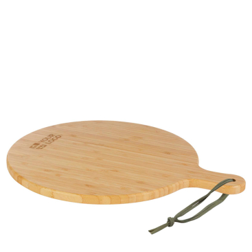 Bambus-Schneidebrett mit farbigem Griffband