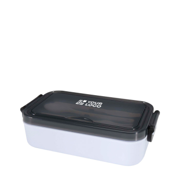 Kunststoff-Lunchbox mit passendem Besteck und großem Fach