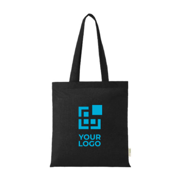 Einkaufstasche aus Baumwolle 140 g/m2 Ansicht mit Druckbereich