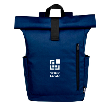 Wasserdichter Roll-Top-Rucksack für Laptop mit Logo, 15,6" 