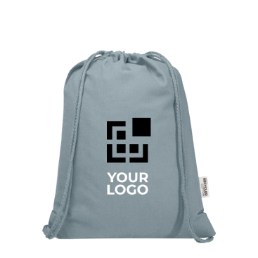 Turnbeutel aus recycelter Baumwolle und RPET 5 L 140 g/m²