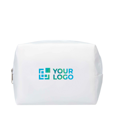 Reisekulturbeutel aus recyceltem Polyester mit Trageschlaufe und Reißverschluss