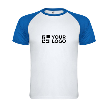 Zweifarbiges Kinder-Sportshirt kurzarm 140 g/m² Roly Indianápolis 