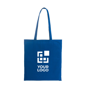 Farbige Baumwolltasche als Messegeschenk, 140 g/m²