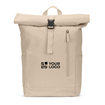 Rolltop-Rucksack mit oberem Verschluss und Taschen 17L 380 g/m²