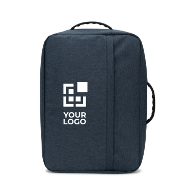 Kompakter Rucksack aus recyceltem Polyester mit Trolleygriff 15,6